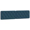 vidaXL Cama con colch&oacute;n terciopelo azul oscuro 200x200 cm