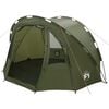 vidaXL Tienda de pesca 2 personas impermeable verde oliva