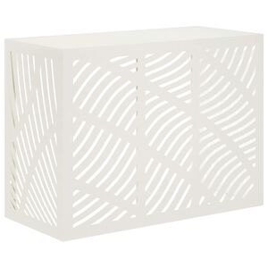 vidaXL Funda para Aire Acondicionado Blanco 110 x 50 x 80 cm Acero