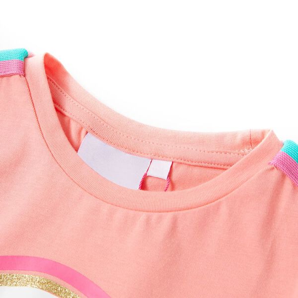 Camiseta infantil color coral claro 140