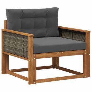 vidaXL Sof&aacute; intermedio de exterior Natural