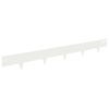 vidaXL Borde de C&eacute;sped 30 uds. 100 x 12 cm Acero Blanco
