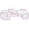 vidaXL Conjunto de sof&aacute;s de exterior 8 pcs Gris Natural y Claro