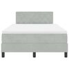 vidaXL Cama tipo Box Spring Gris Claro 120 x 200 cm Terciopelo