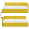 vidaXL Estructura de Cama Esquina con Colch&oacute;n 2 pcs Amarillo