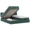 vidaXL Cama otomana con colch&oacute;n 2 pcs Verde oscuro Terciopelo