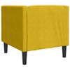 vidaXL Sill&oacute;n Chesterfield de terciopelo amarillo