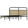 vidaXL Estructura de cama sin colch&oacute;n 160x200 cm madera roble Sonoma