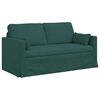vidaXL Sof&aacute; 2 pcs Verde oscuro 158 x 78 x 80 cm tela