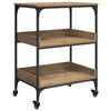 vidaXL Carro de Cocina Roble artesanal 60 x 41 x 80.5 cm