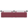 vidaXL Cabecera Colgante Liso Rojo vino 210 x 55 x 5 cm tela