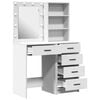 vidaXL Mesa de tocador con caj&oacute;n 2 pcs Blanco 50 x 41 x 135 cm