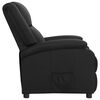 vidaXL Sill&oacute;n reclinable de cuero aut&eacute;ntico negro