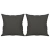 vidaXL Sof&aacute; 3 plazas almohadas y cojines microfibra gris oscuro 180 cm