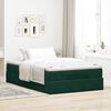 vidaXL Estructura cama otomana colch&oacute;n terciopelo verde oscuro