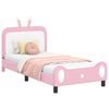 vidaXL Cama para niños con cabecero con cabecera Rosa 80 x 200 cm PU