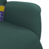 vidaXL Sillón reclinable masaje con reposapiés terciopelo verde oscuro