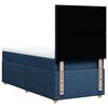 vidaXL Cama box spring con colch&oacute;n tela azul 90x200 cm