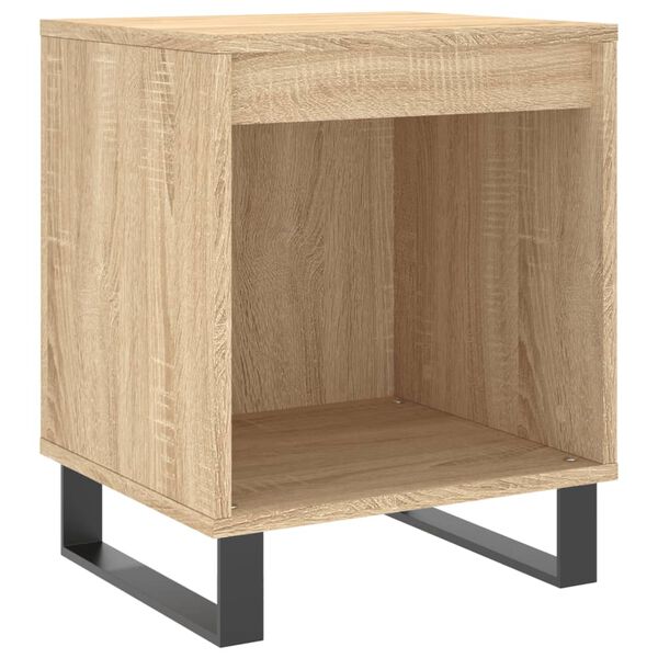 vidaXL Mesitas noche 2 uds madera ingeniería roble Sonoma 40x35x50 cm