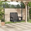 vidaXL Silla columpio jard&iacute;n con cadenas de metal madera abeto negro
