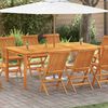 vidaXL Mesa de jard&iacute;n madera maciza de acacia 200x100x74 cm