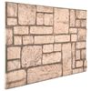 vidaXL Paneles de pared 3D dise&ntilde;o de ladrillo 10 uds EPS beige