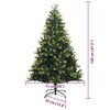 vidaXL &Aacute;rbol de Navidad Artificial Articulado 150 LEDs Verde 120 cm