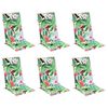vidaXL Cojines de silla con respaldo alto 6 uds tela Oxford multicolor