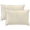 vidaXL Funda de almohada 2 uds. HOUTEN Crema 50 x 80 cm
