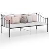 vidaXL Estructura de sofá cama sin colchón metal negro 90x200 cm