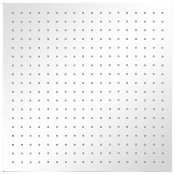 vidaXL Cabezal de ducha efecto lluvia 2 uds acero inoxidable 50x50 cm