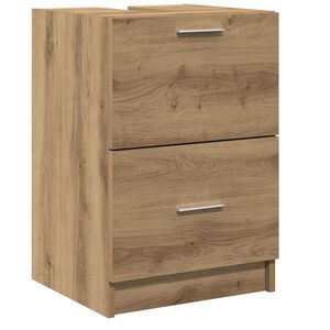 vidaXL Gabinete de Ba&ntilde;o con caj&oacute;n Roble artesanal 40 x 37 x 59 cm