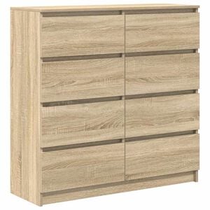 vidaXL Aparador de madera de ingenier&iacute;a roble Sonoma 100x35x99 cm