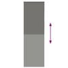 vidaXL Estor Enrollable Opaco gris 80x210 cm Tela Ancho 75,7 cm