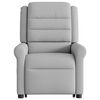 vidaXL Sill&oacute;n reclinable elevable de tela gris nube