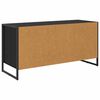 vidaXL Gabinete de TV con caj&oacute;n Roble Negro 100 x 36 x 49.5 cm