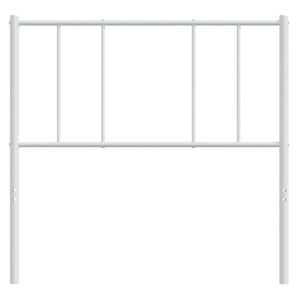 vidaXL Cabecero de metal blanco 90 cm