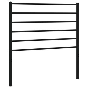 vidaXL Cabecero de repuesto de metal negro 80 cm