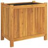 vidaXL Jardinera con forro madera maciza de acacia 54x31x50 cm
