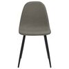 vidaXL Sillas comedor 4 uds cuero sint&eacute;tico gris oscuro 45x53,5x83 cm