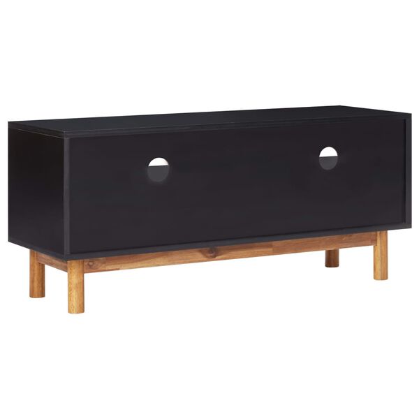 vidaXL Mueble para TV de madera maciza de acacia y MDF 100x35x45 cm