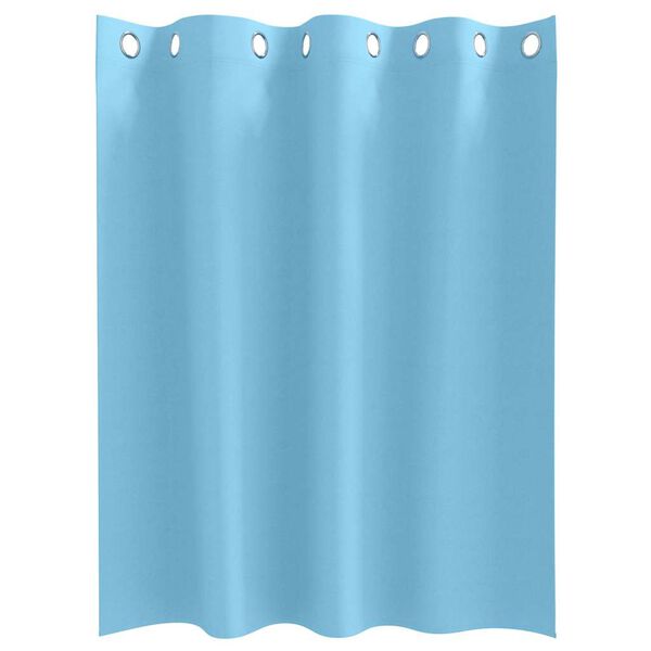 vidaXL Cortinas Opacas con Anillas 2 pcs Azul Claro 140 x 140 cm