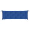 vidaXL Coj&iacute;n para banco de jard&iacute;n tela Oxford azul real 150x50x7 cm
