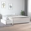 vidaXL Estructura de cama con cajones blanco 120x190 cm
