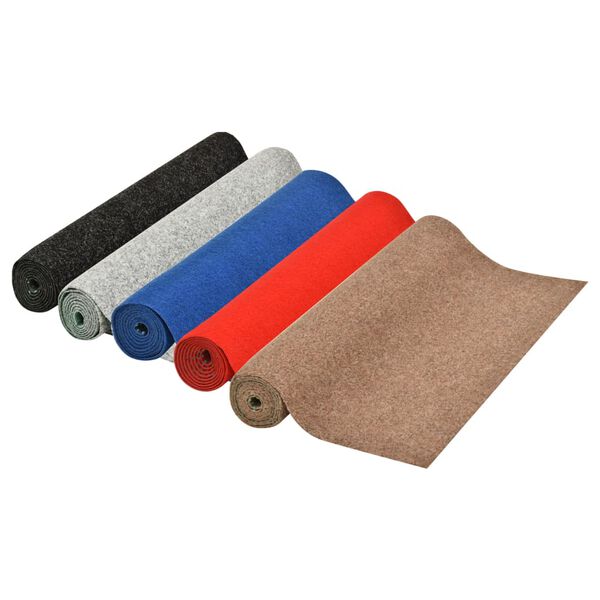 vidaXL C&eacute;sped artificial con tacos gris 5x1 m