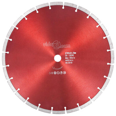 vidaXL Disco de corte de diamante acero 350 mm