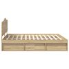 vidaXL Estructura de cama Sonoma 180 x 200 cm Madera de pino macizo