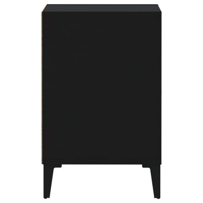 vidaXL Mueble para TV madera contrachapada negro 100x35x55 cm