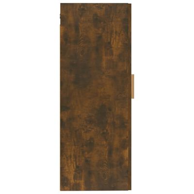 vidaXL Armario de pared madera contrachapada roble ahumado 35x34x90 cm