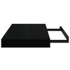 vidaXL Estante flotante de pared negro brillante MDF 40x23x3,8 cm